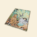 Cotton Rug - Tiger and Girl -