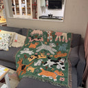 Cotton Rug - DOGS! -