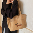 ダックスステッチトートバッグ