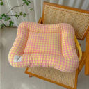 パステルギンガムクッションベッド