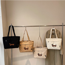 ダックスステッチトートバッグ