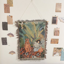 Cotton Rug - Tiger and Girl -