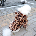 レオパードファーフーディー