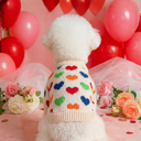 カラフルハートニット