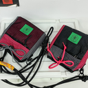 バイカラーショルダーバッグ