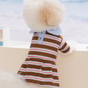 レトロボーダーワンピース