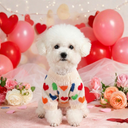 カラフルハートニット