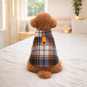 チェックウールベスト