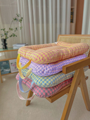 パステルギンガムクッションベッド