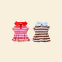 レトロボーダーワンピース