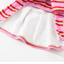 レトロボーダーワンピース