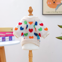 カラフルハートニット