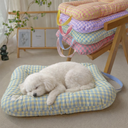 パステルギンガムクッションベッド