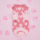 ハートポンポンニットフーディ