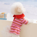 レトロボーダーワンピース