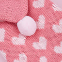 ハートポンポンニットフーディ